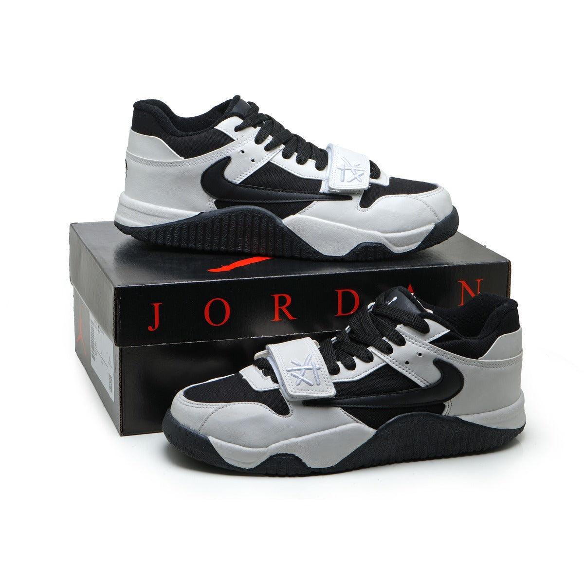 Jordan Travis scott jumpman Jack (Branco/preto)